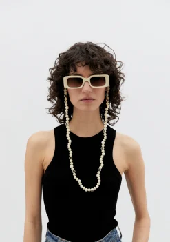 Kaleos BOWL & CRYSTAL CHAIN WHITE Fashion