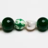Kaleos NATURAL PEARL CHAIN COMBINATION GREEN Hot